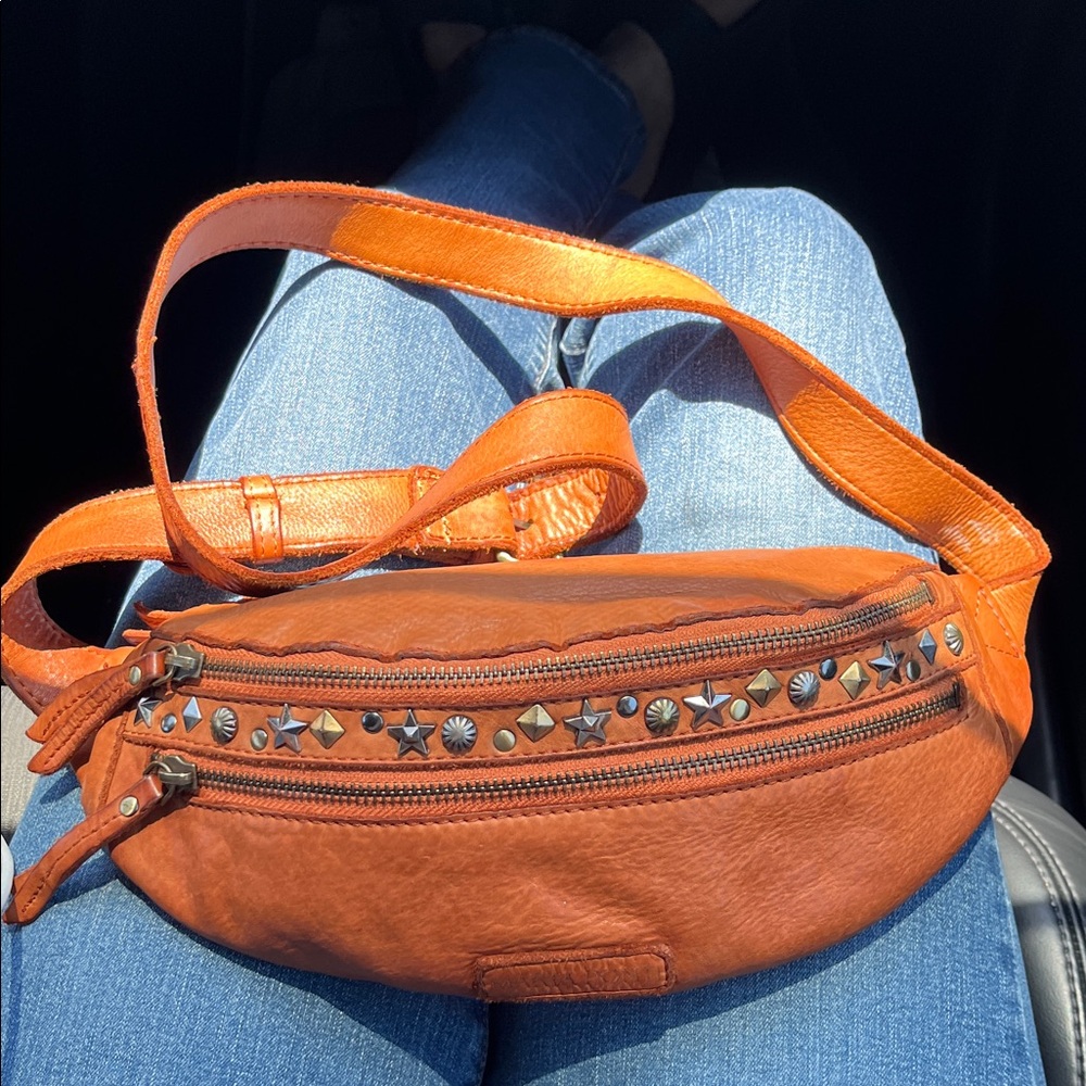MARTA PONTI PORTUGAL WAIST BAG FANNY PACK BELT BAG CROSSBODY STUDDED LEATHER